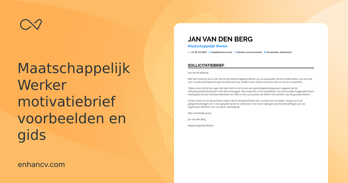Maatschappelijk Werker Sollicitatiebrief-voorbeelden voor 2025