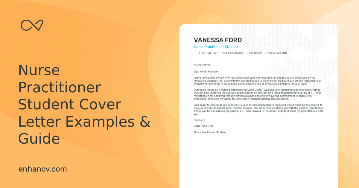 Professional Nurse Practitioner Student Cover Letter Examples and