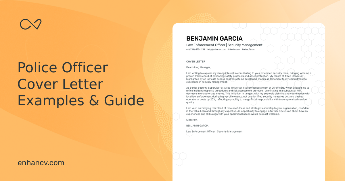 10 Professional Police Officer Cover Letter Examples and Template for 10 Professional Police Officer Cover Letter Examples and Template for