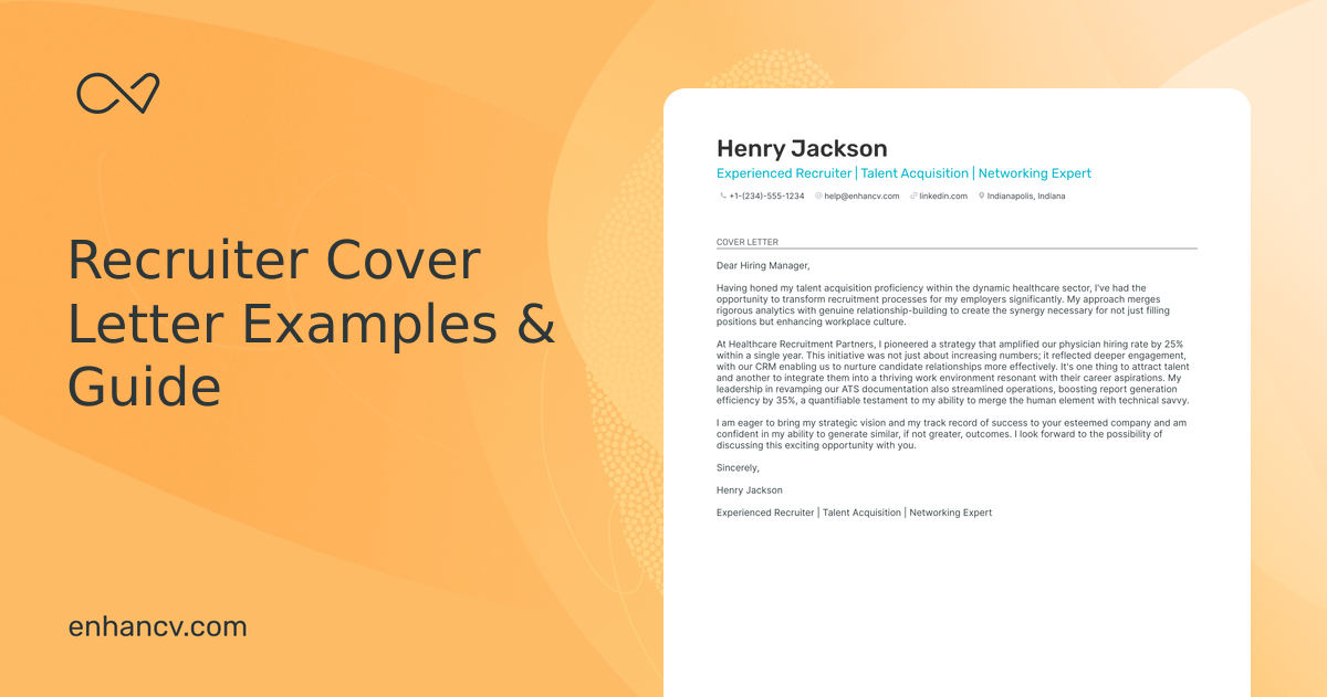 15 Professional Recruiter Cover Letter Examples for 2026