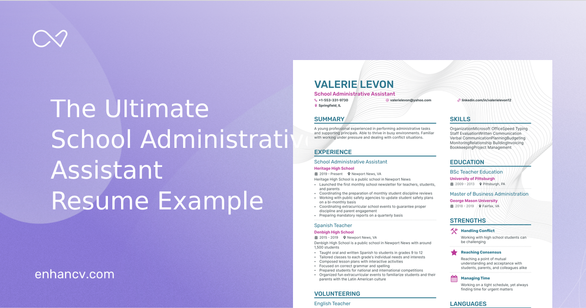 5 School Administrative Assistant - School Administrative Assistant Meta