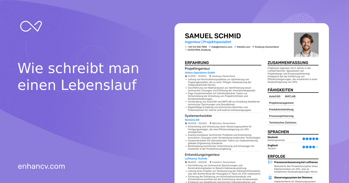 Wie schreibt man einen Lebenslauf? Tipps + Vorlagen (2026)