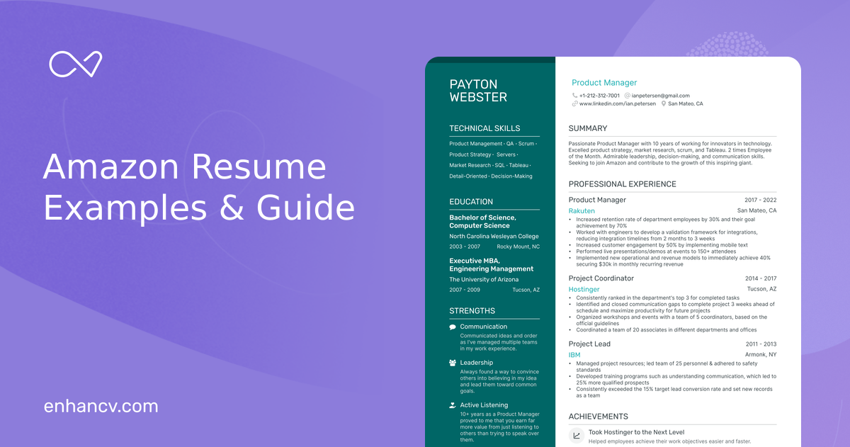 5 Amazon Resume Examples amp Guide - Amazon O6UwWcbhO4AOTlLypHO1OKOWAiFa7FP3Bm4ZSyx1