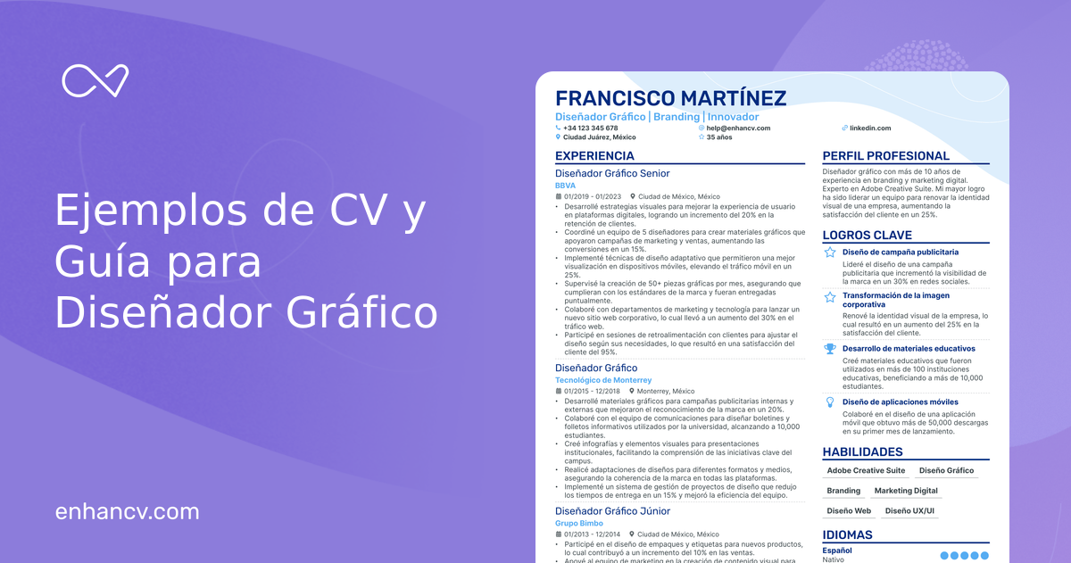 CV Diseñador Gráfico: Plantillas y CV Diseñador Gráfico: Plantillas y