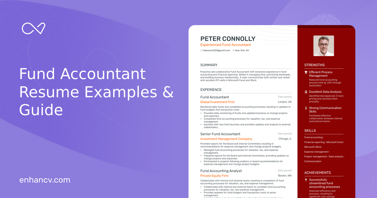 5 Fund Accountant Resume Examples & Guide for 2024