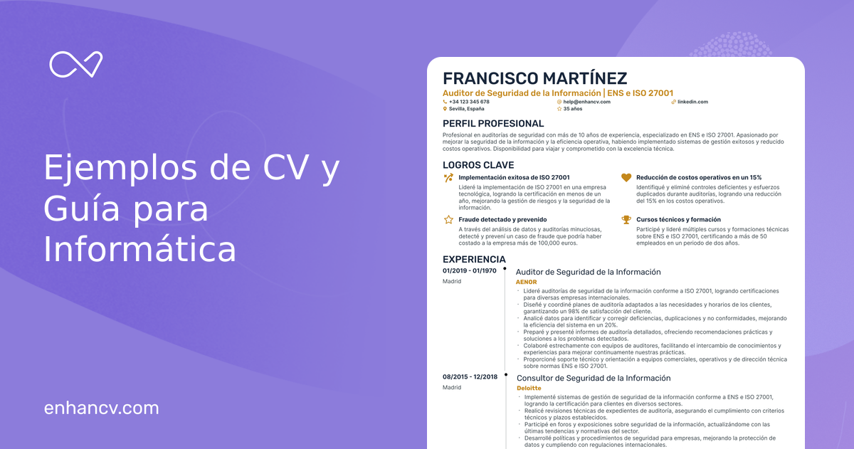 CV Informática: Ejemplos Más Populares y Consejos Clave