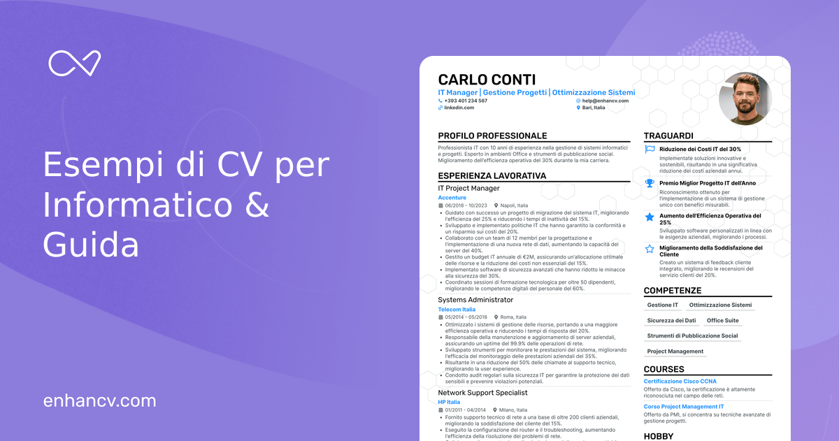 16 Esempi di Curriculum per Informatico che Hanno Fatto Assumere