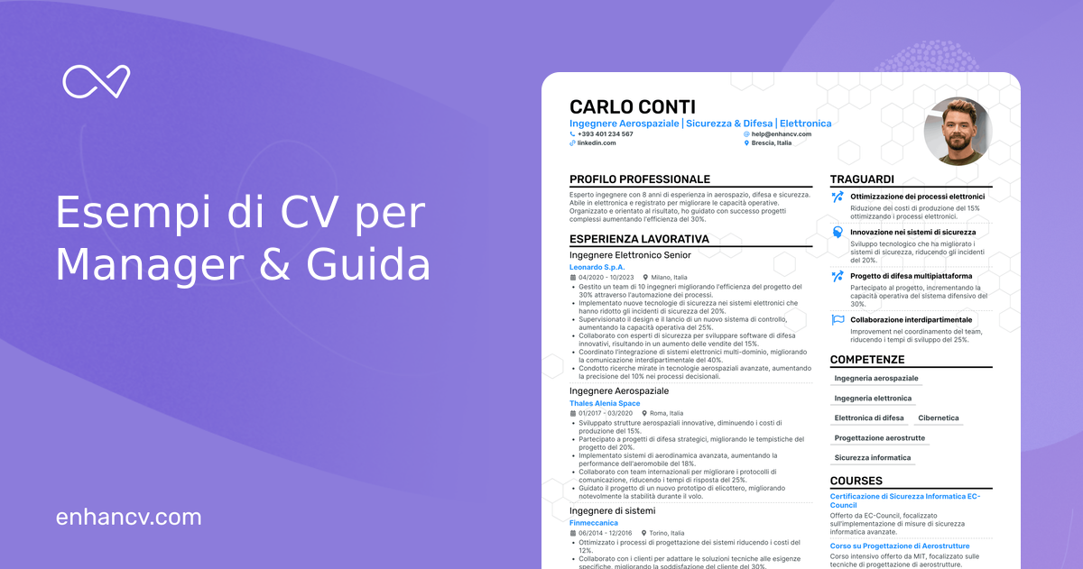 17 Esempi di Curriculum per Manager che Hanno Fatto Assumere
