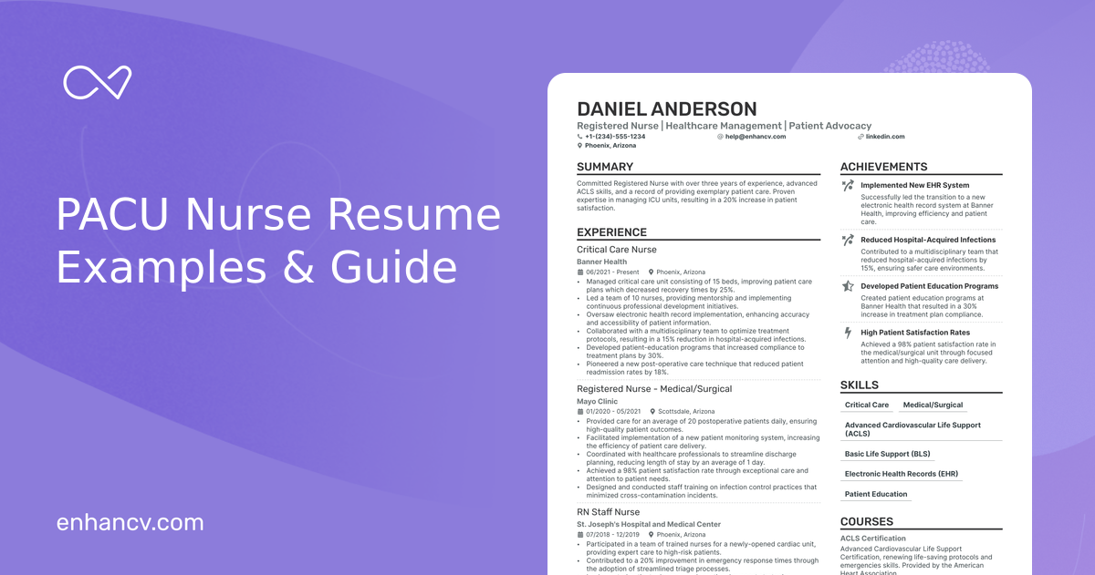 5 PACU Nurse Resume Examples amp - Pacu Nurse LRv6K7H74sqo6EJsEETNcm3h4R2aFTtVN5J97NRt 