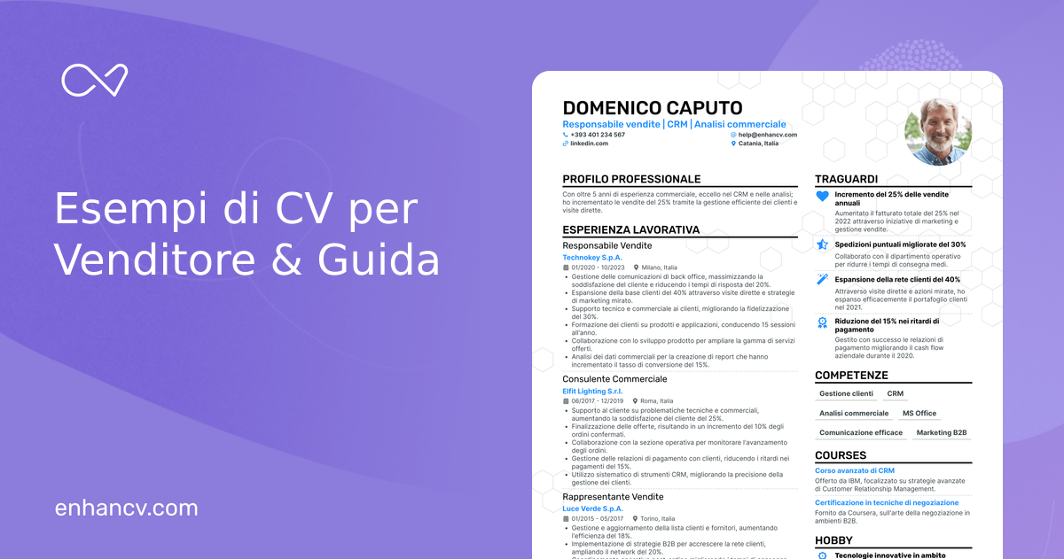 17 Esempi di Curriculum per Venditore che Hanno Fatto Assumere